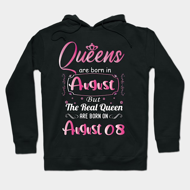 Queens are born in august - august birthday gift - august birthday - birthday gift for women, gifrls, daughter, girlfriend - queen birthday , Hoodie by Mosklis